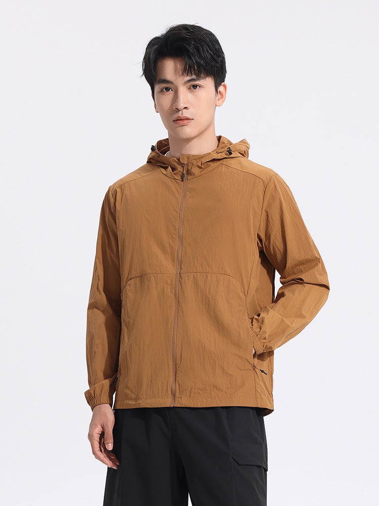 2025 Spring New Men'S And Women'S Hooded Casual Windbreaker Waterproof, Breathable And Wear-Resistant Single-Layer Water-Repellent Jacket - Image 4